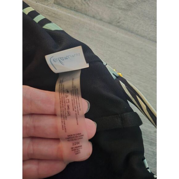 Women's Leilani Plus Palm Breeze Cape Town Tankini Top Black Green Purple Pink S - Picture 5 of 8